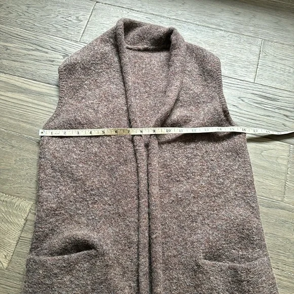🔥Wilfred🔥 | Brown Dunkirk wool and mohair blend sweater long vest - Picture 5 of 10